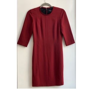 Rag & Bone Maroon Fitted Dress
